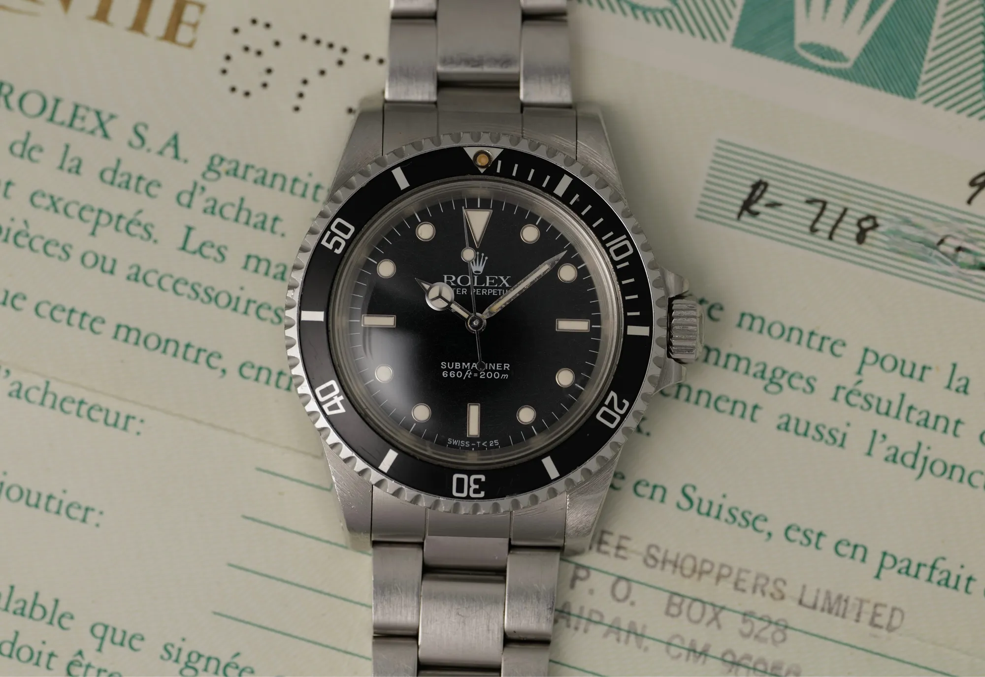 Rolex Submariner 5513 40mm Black