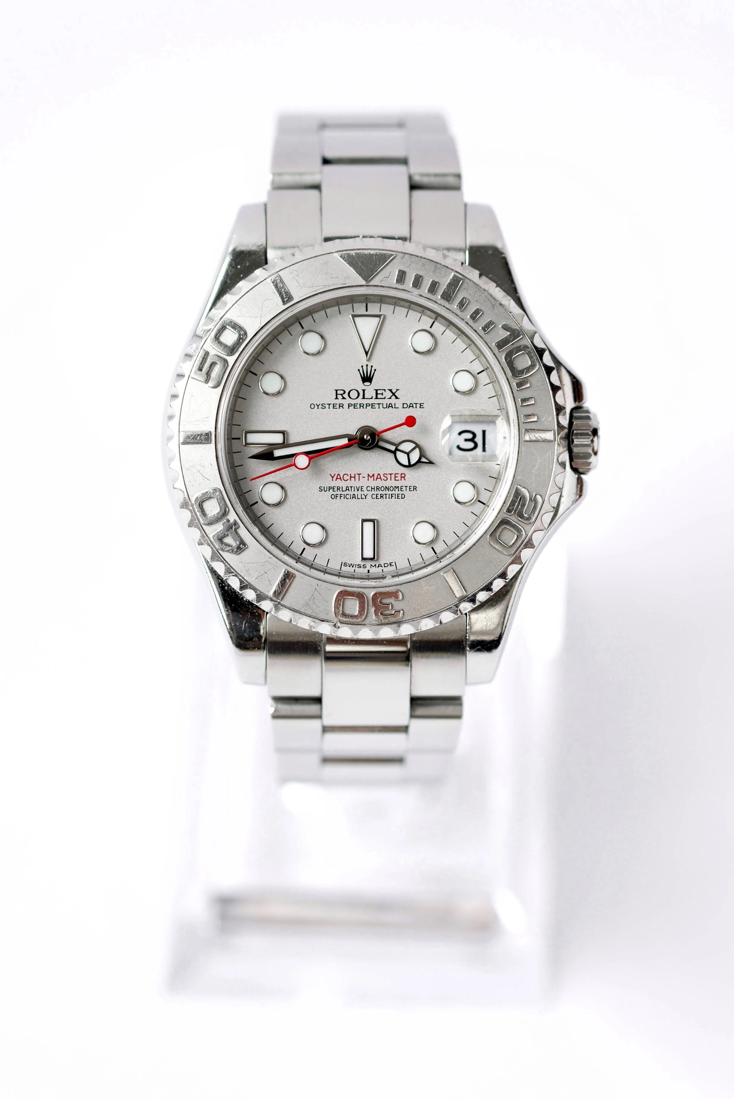 Rolex Yacht-Master 168622 35mm Platinum Silver