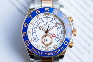 Rolex Yacht-Master II 116681 Rose gold and Stainless steel White