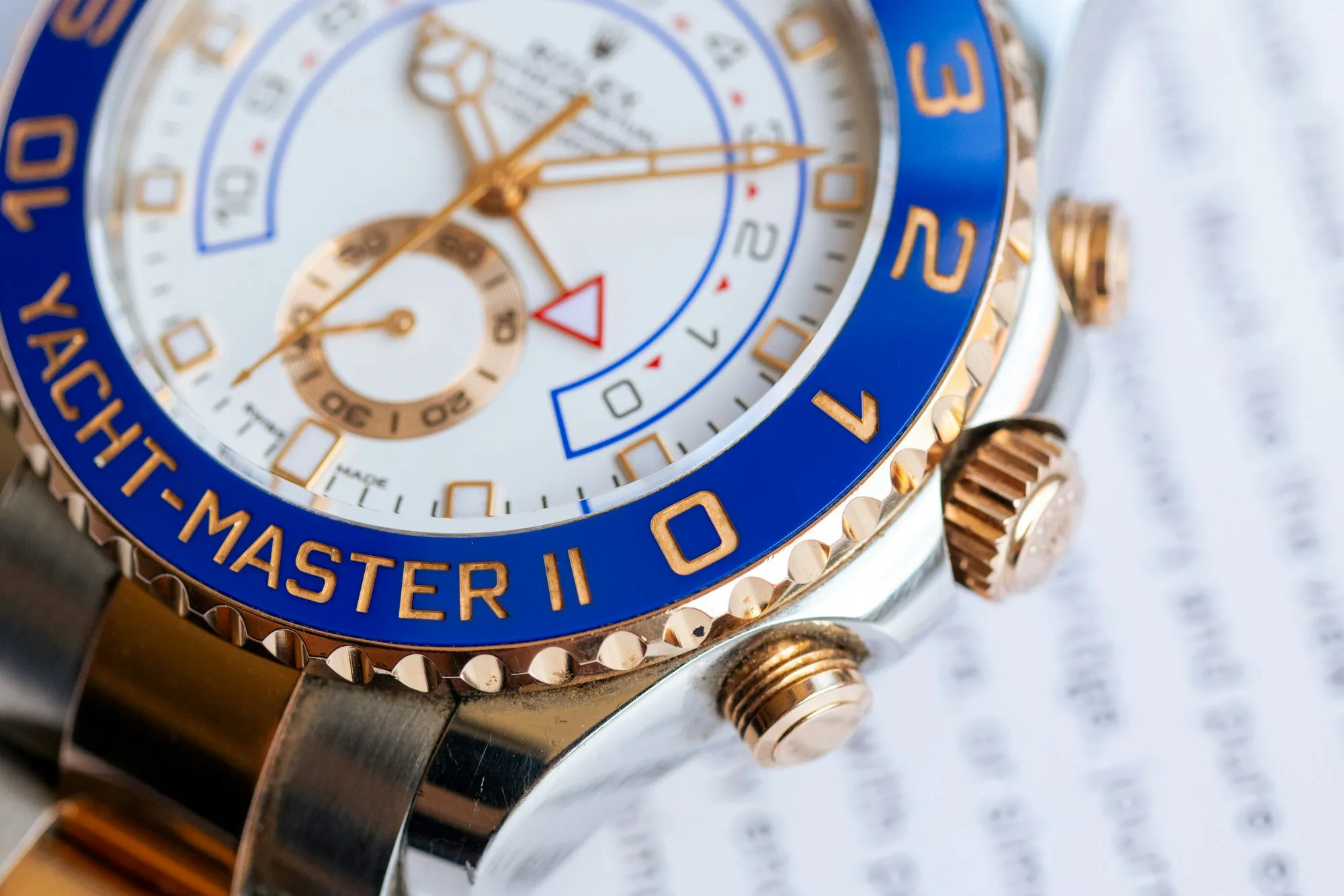 Rolex Yacht-Master II 116681 44mm Rose gold and Stainless steel White 1