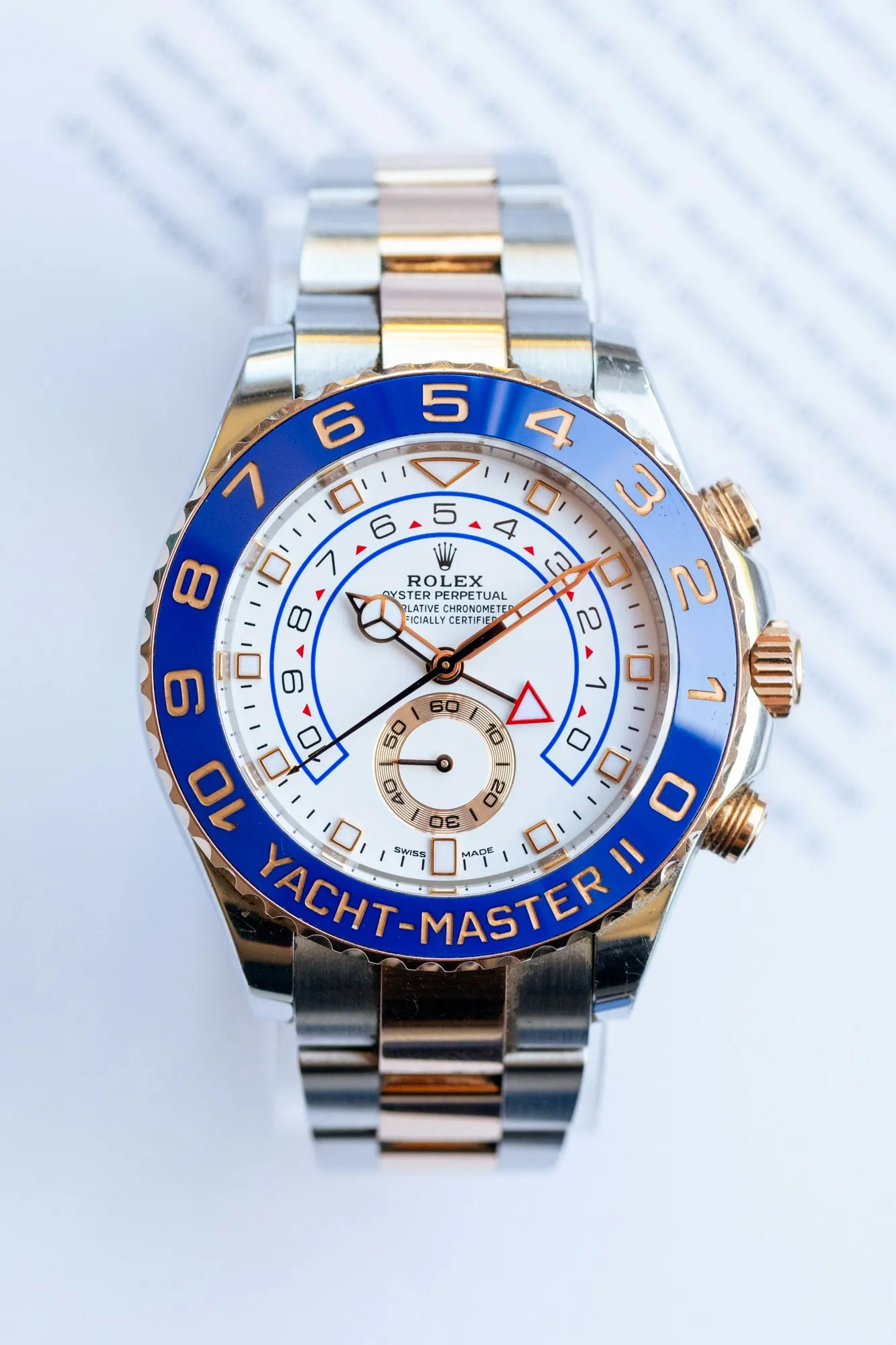 Rolex Yacht-Master II 116681 44mm Rose gold and Stainless steel White 8