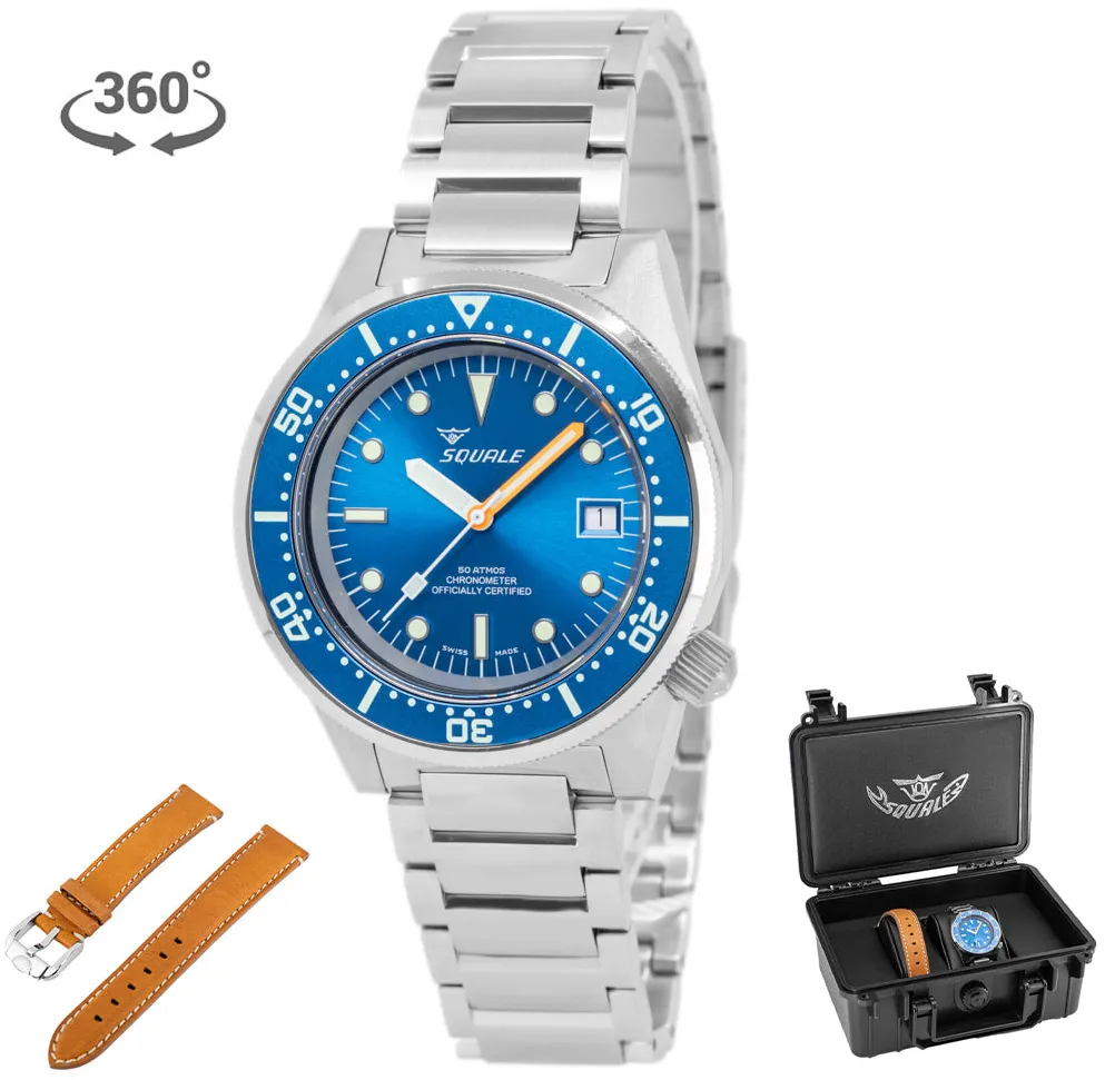 Squale 1521 1521COSOCN.SQ20B 42mm Stainless steel Blue