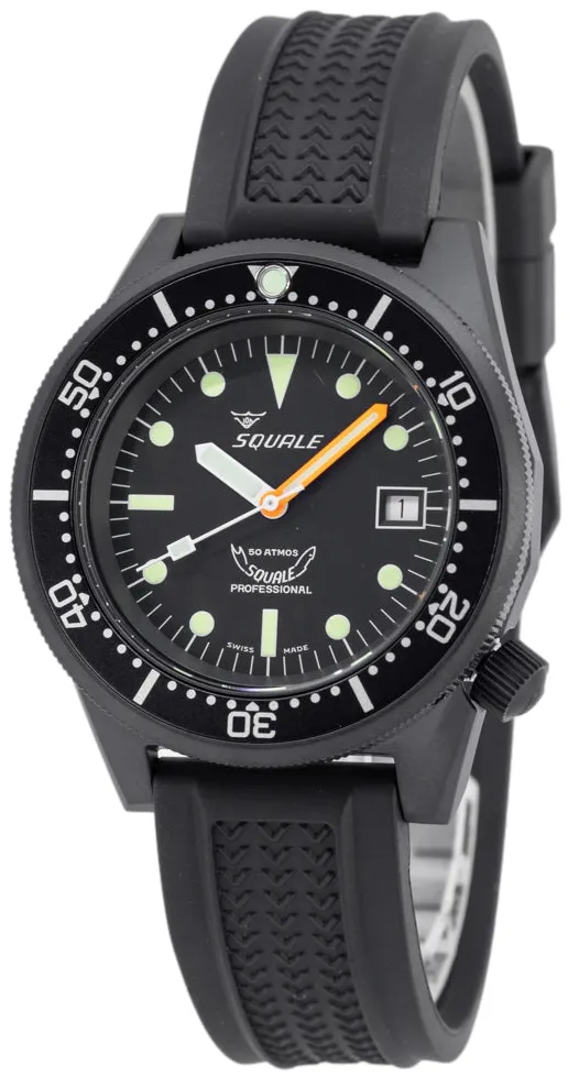 Squale 1521 1521PVD.VO 42mm Stainless steel Black