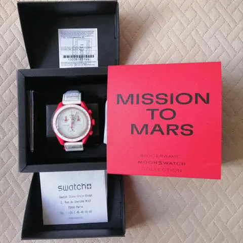 Swatch Moonswatch SO33R100 42mm Ceramic White