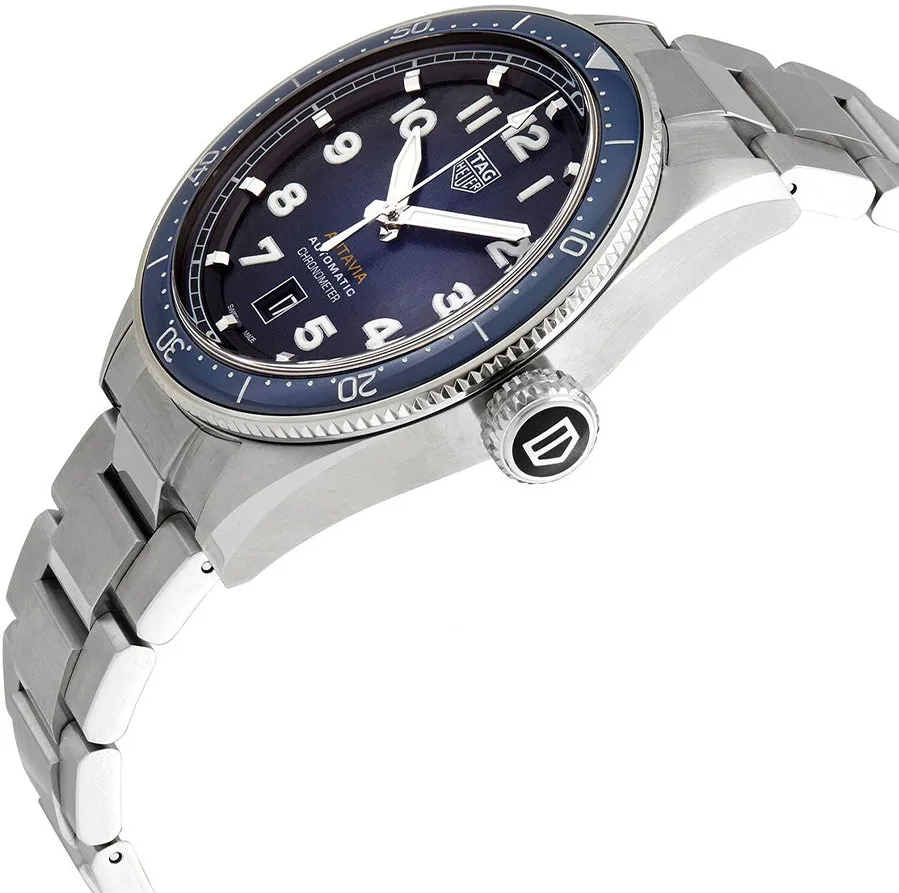 TAG Heuer Autavia WBE5116.EB0173 42mm Stainless steel Blue 1