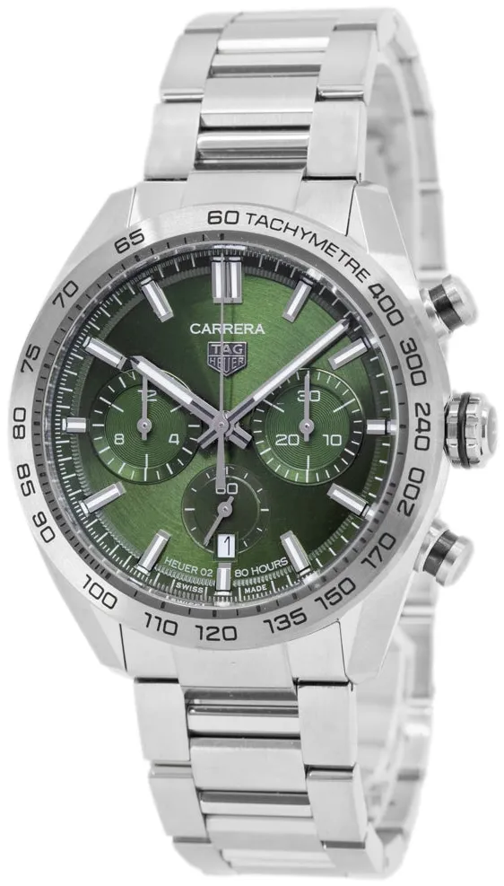 TAG Heuer Carrera CBN2A10.BA0643 44mm Stainless steel Green