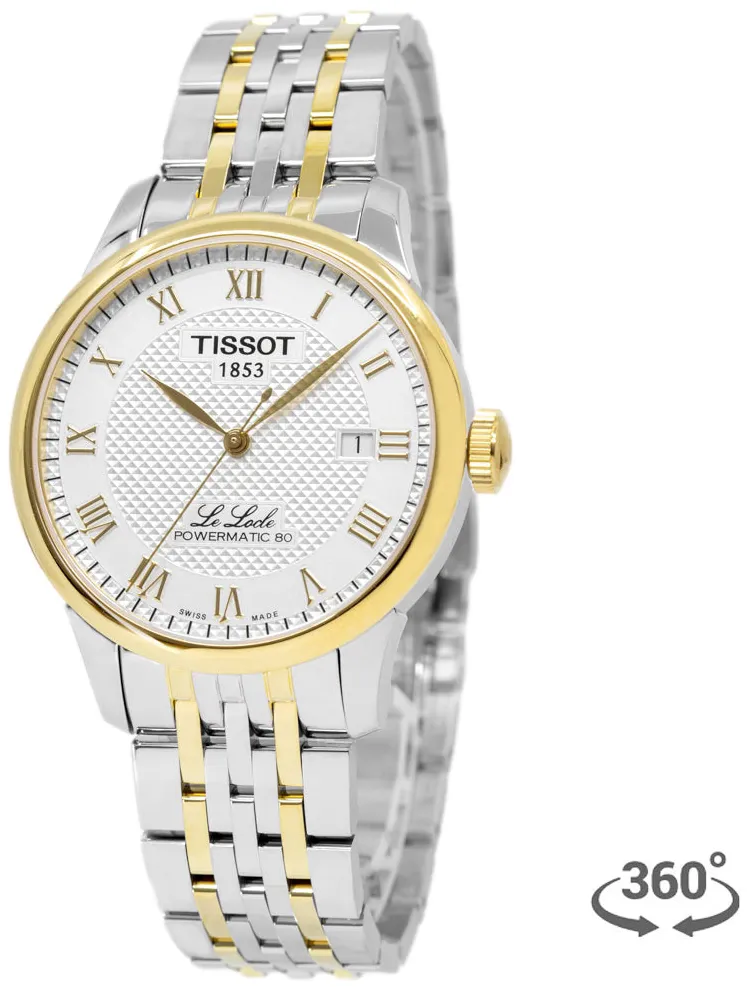 Tissot Le Locle T006.407.22.033.01 39mm Yellow gold and Stainless steel Silver