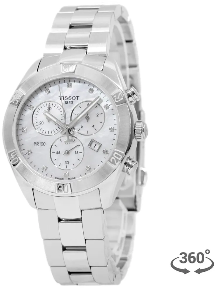 Tissot PR 100 T101.917.11.116.00 38mm Stainless steel White Mother of Pearl