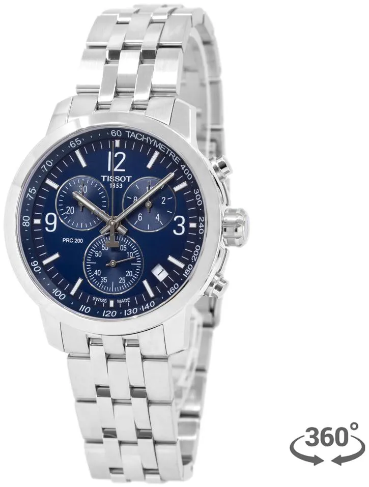 Tissot PRC T114.417.11.047.00 42mm Stainless steel Blue