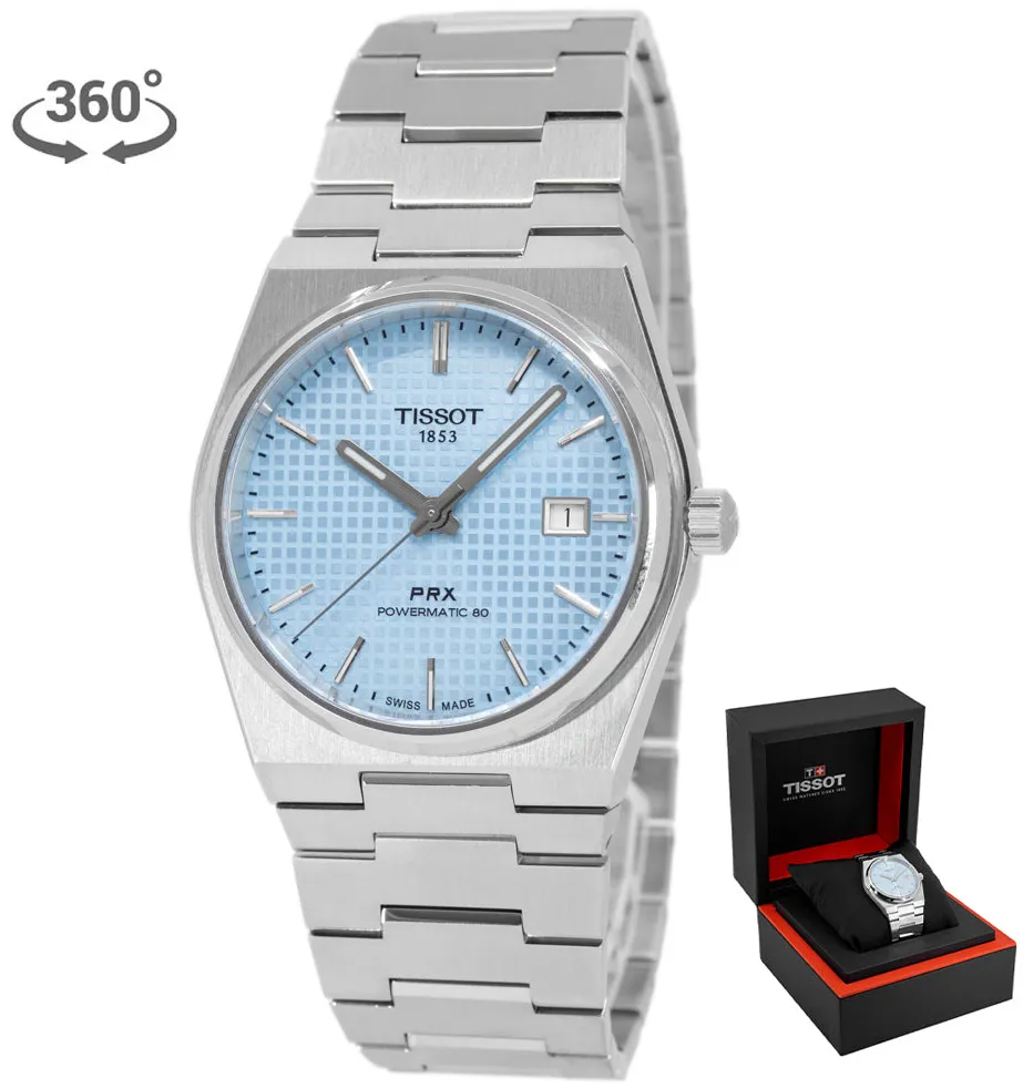 Tissot PRX T137.407.11.351.00 40mm Stainless steel Ice blue