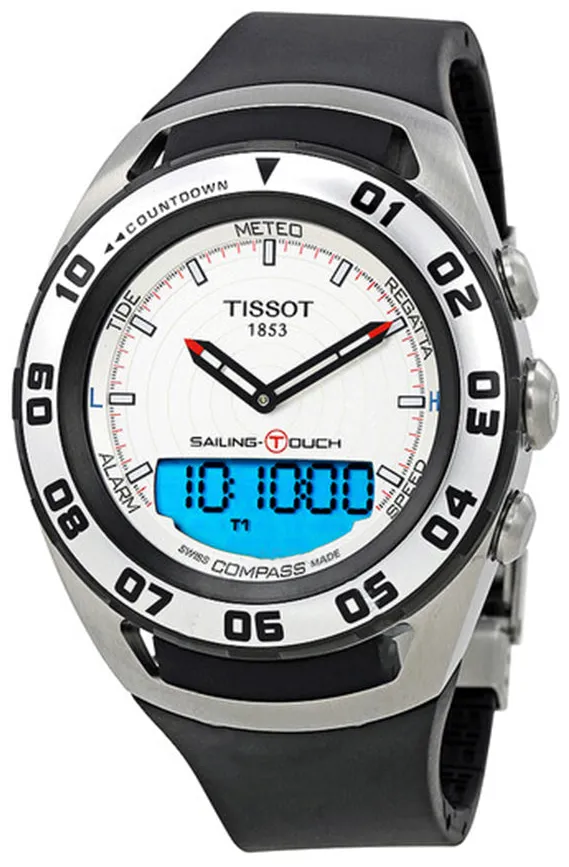 Tissot Sailing-Touch T0564202703100 45mm Stainless steel White