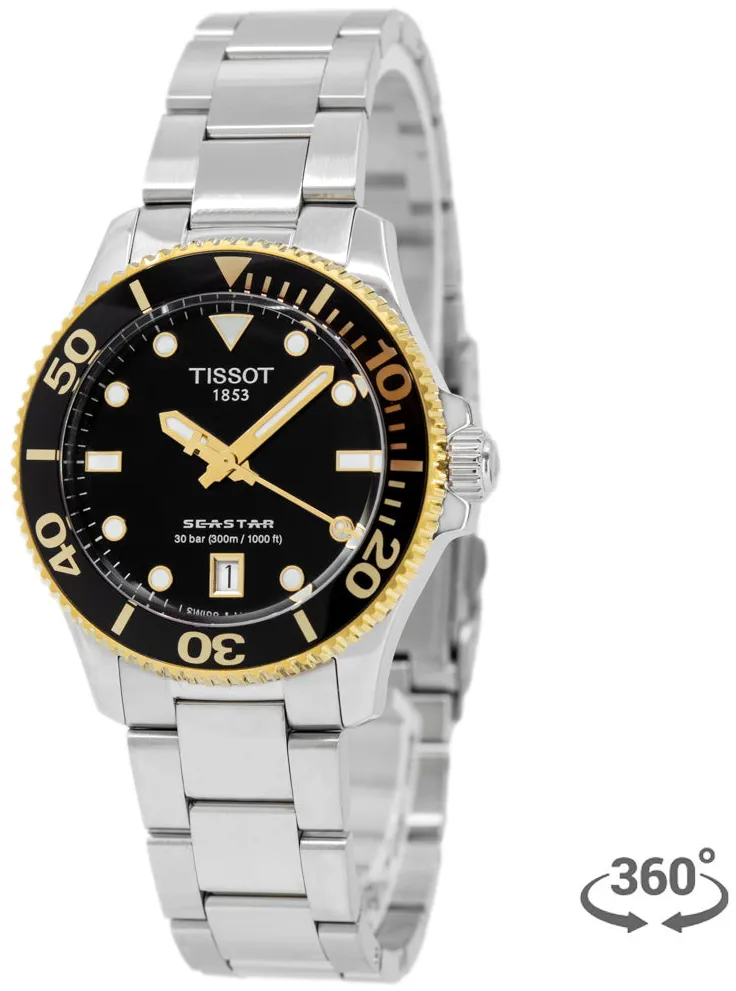 Tissot Seastar 1000 T120.210.21.051.00 36mm Stainless steel Black