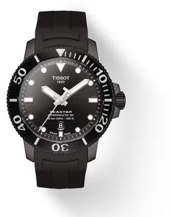 Tissot Seastar 1000 43mm Stainless steel Black