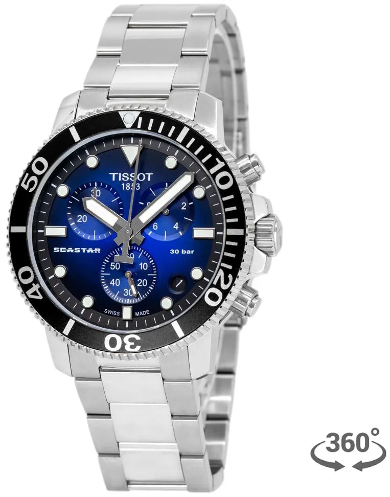 Tissot Seastar T120.417.11.041.01 45.5mm Stainless steel Black