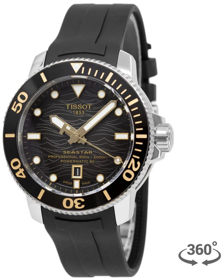 Tissot Seastar T120.607.17.441.01 46mm Stainless steel Black