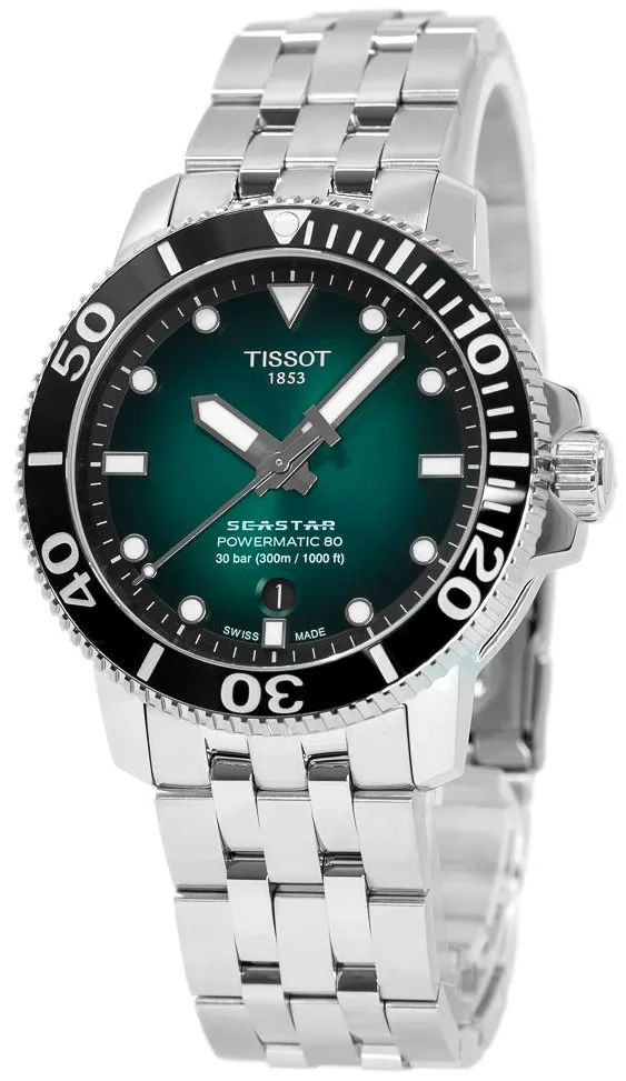 Tissot Seastar T1204071109101 43mm Stainless steel Black