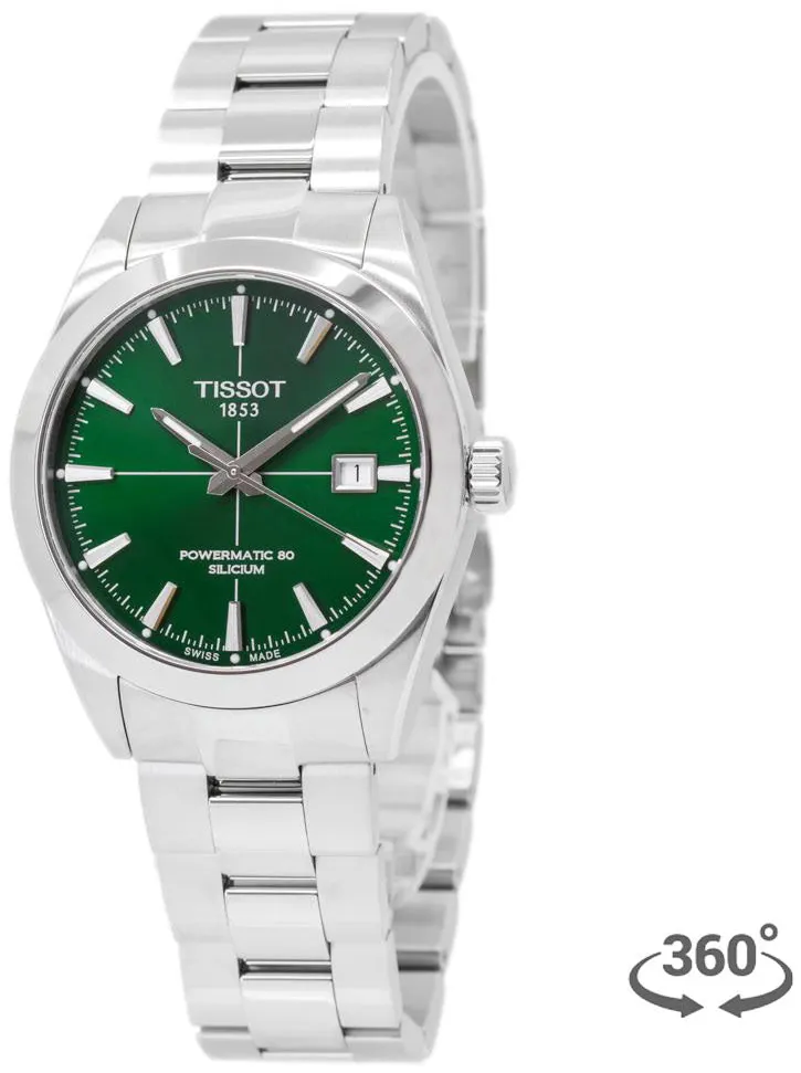 Tissot GENTLEMAN T1274071109101 40mm Stainless steel Green