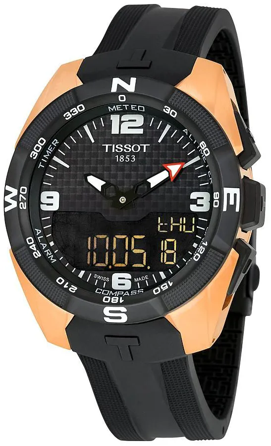 Tissot Touch T0914204720700 45mm Stainless steel Black