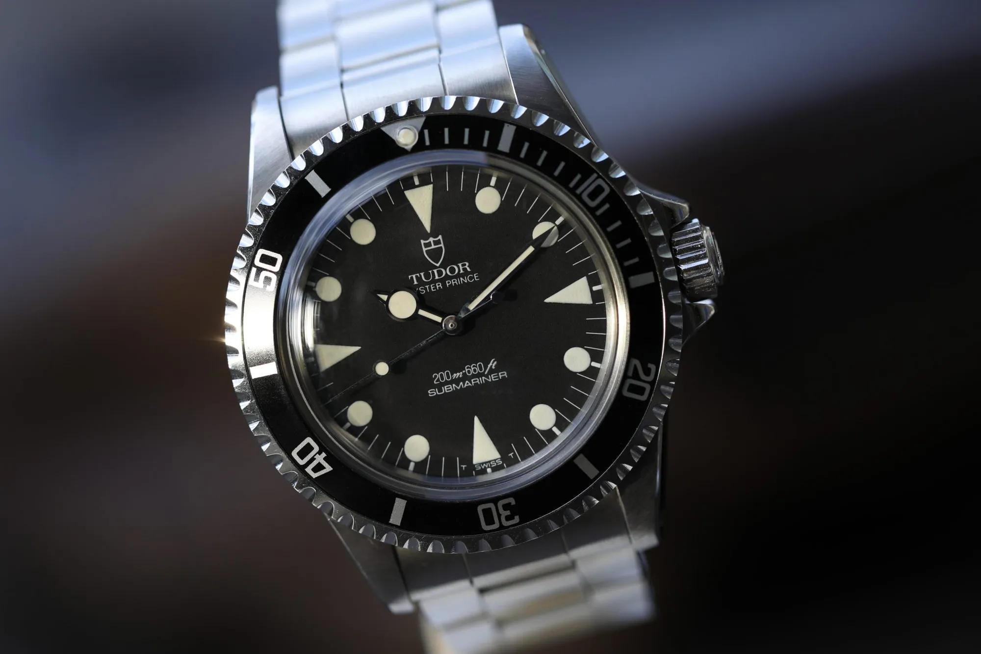 Tudor 94010 40mm Black Matt wit tritium markers and lollipop hands