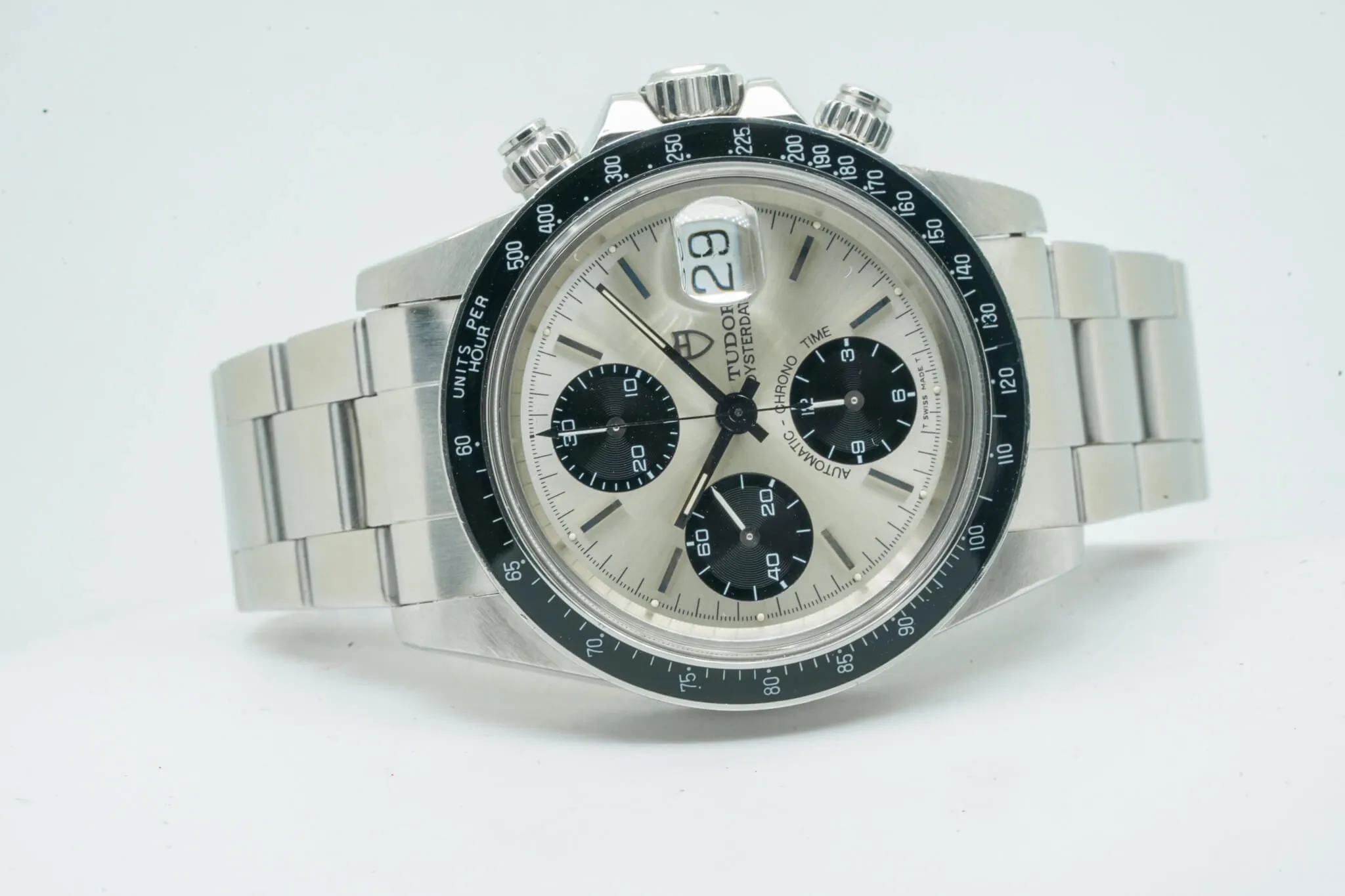 Tudor Oysterdate Big Block 79160 40mm Silver 4