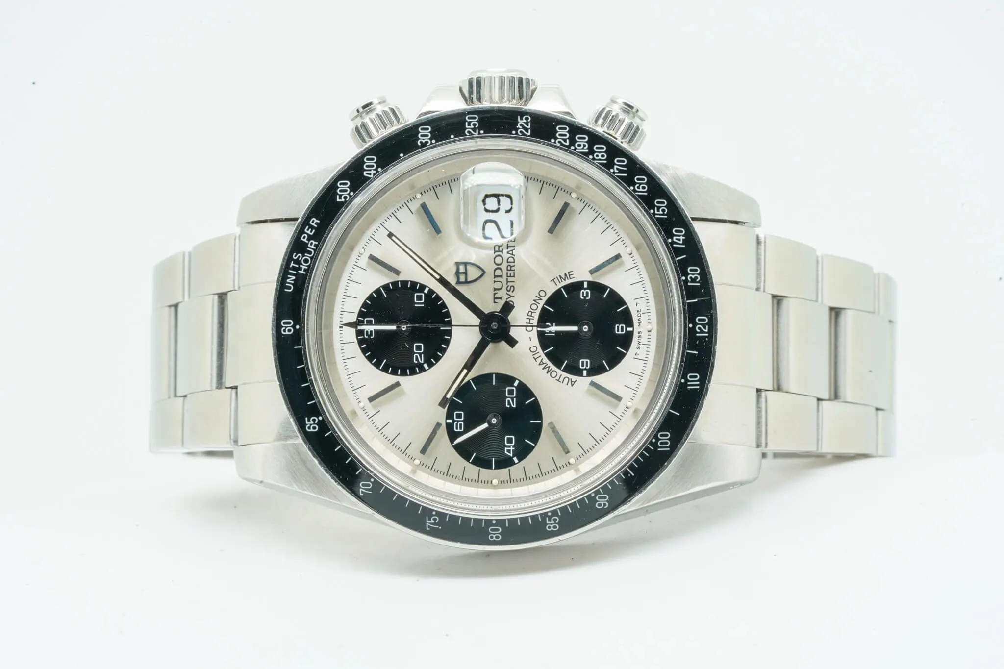 Tudor Oysterdate Big Block 79160 40mm Silver 11