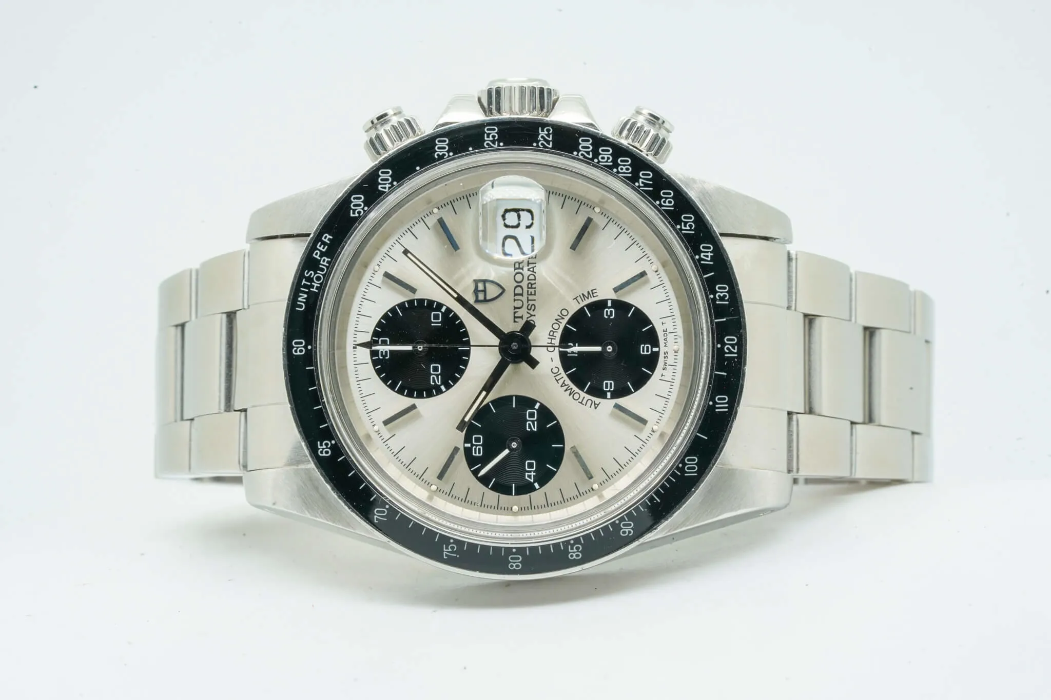 Tudor Oysterdate Big Block 79160 40mm Silver 12