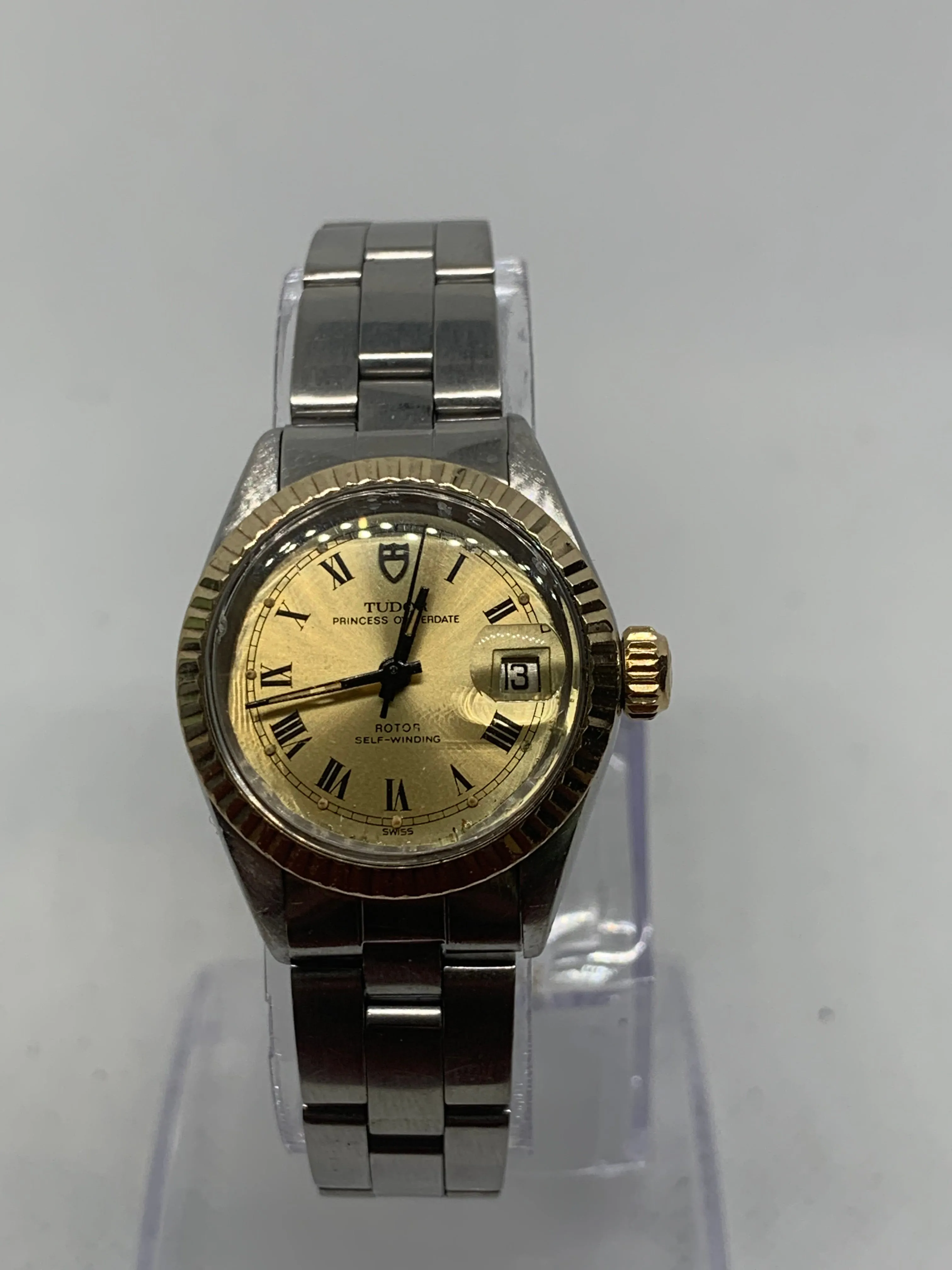 Tudor Princess Oysterdate 92313 23mm Yellow gold and Stainless steel Champagne