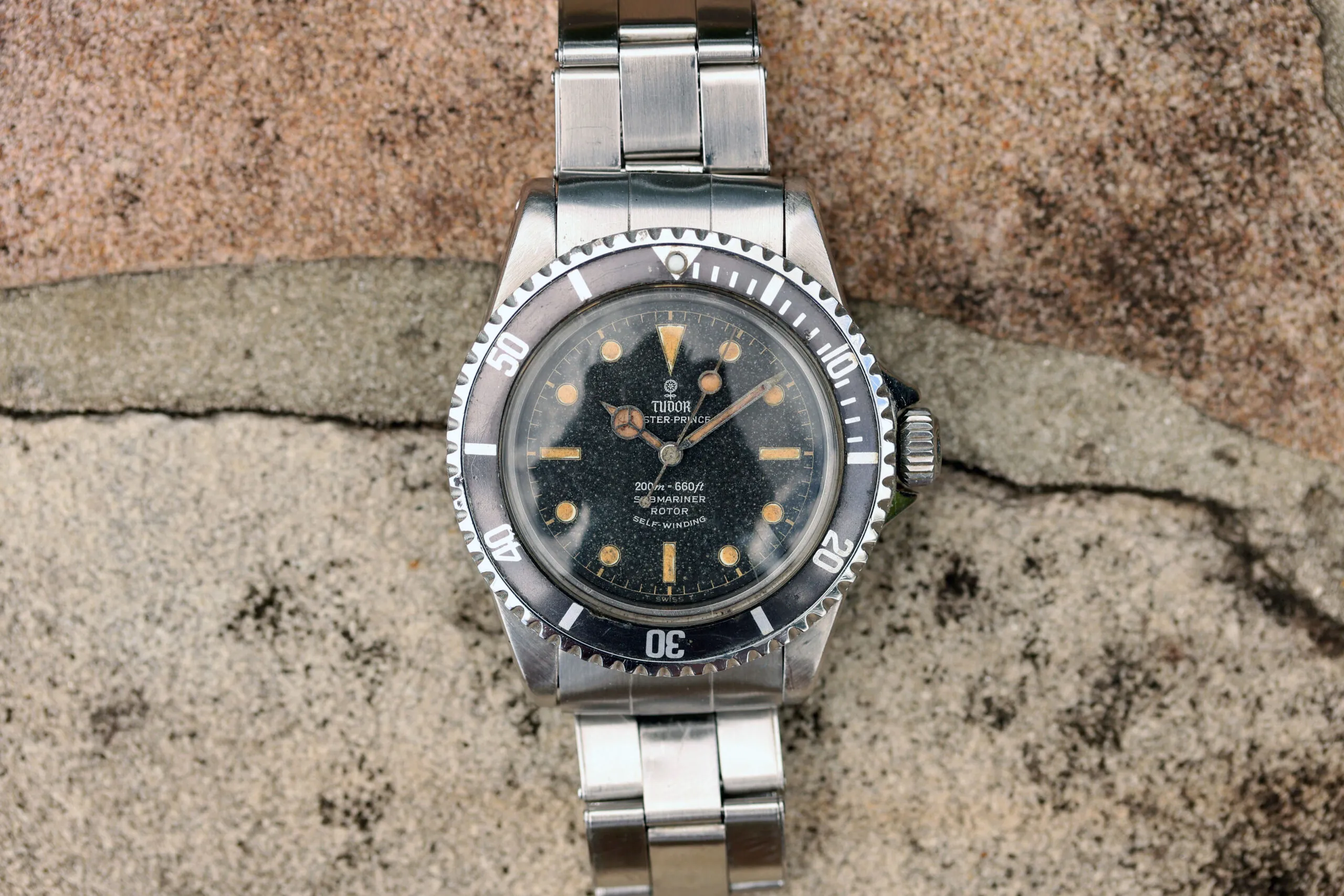 Tudor Submariner 7928 Silver Black 1