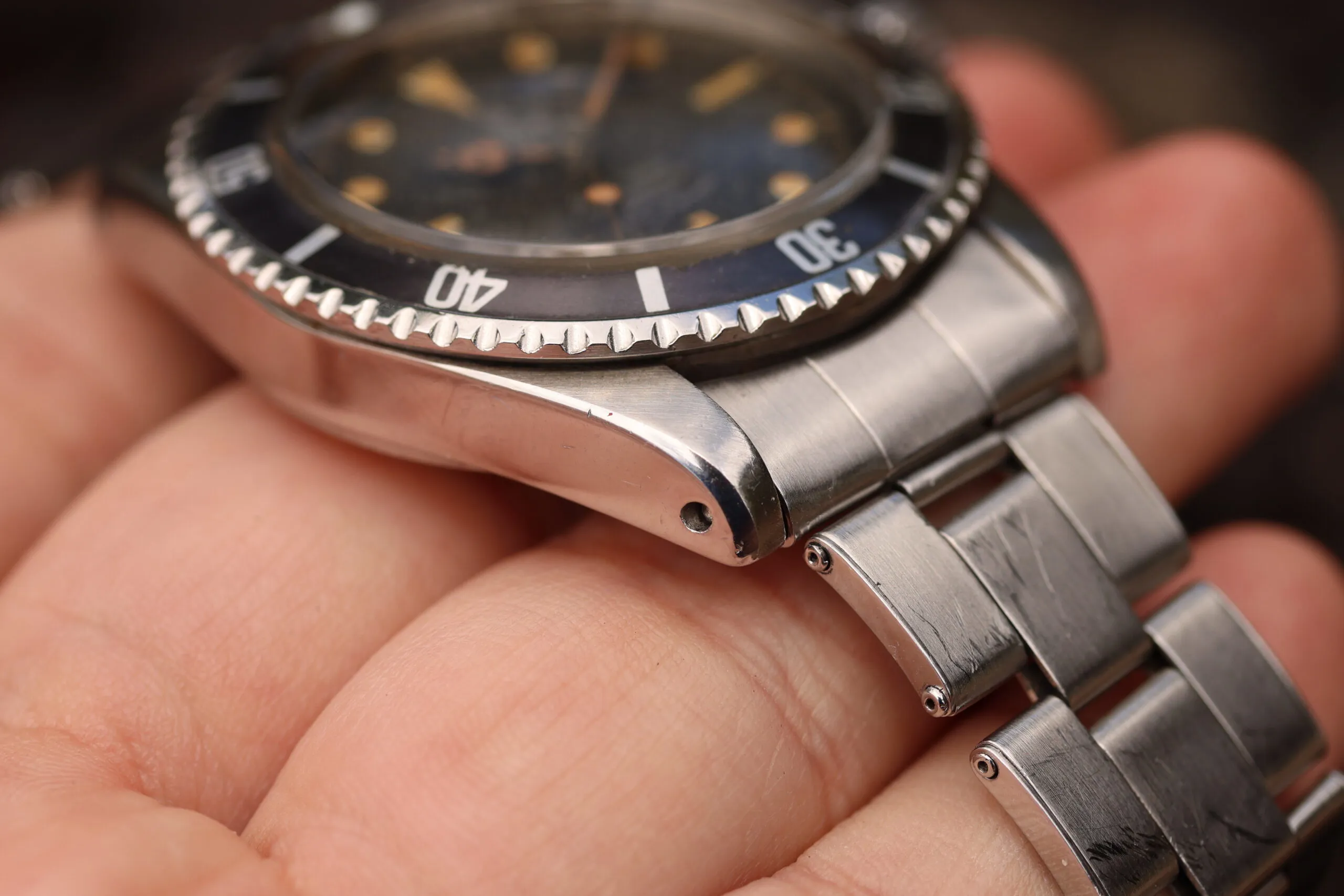 Tudor Submariner 7928 Silver Black 7