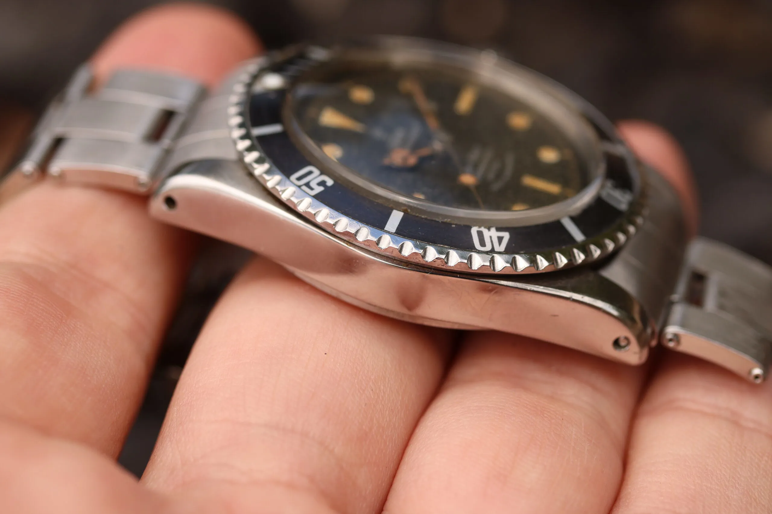 Tudor Submariner 7928 Silver Black 9