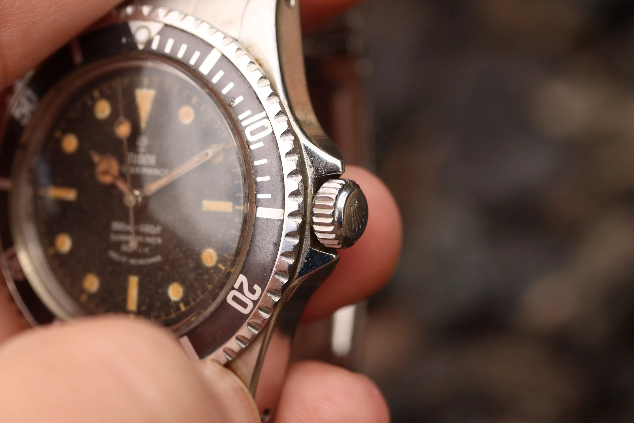 Tudor Submariner 7928 Silver Black 13