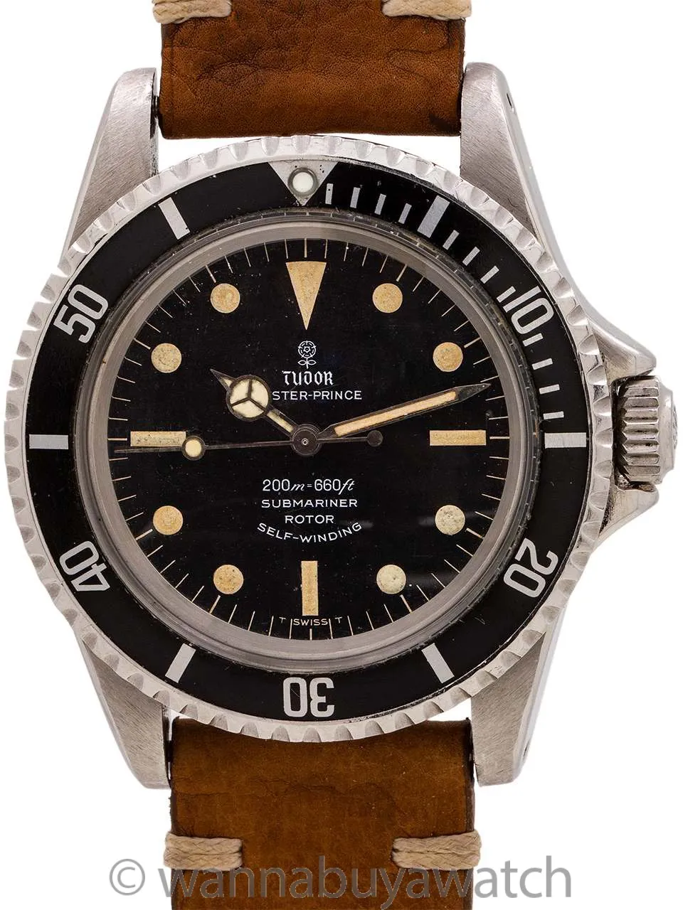 Tudor Submariner 7928 39mm Stainless steel Black