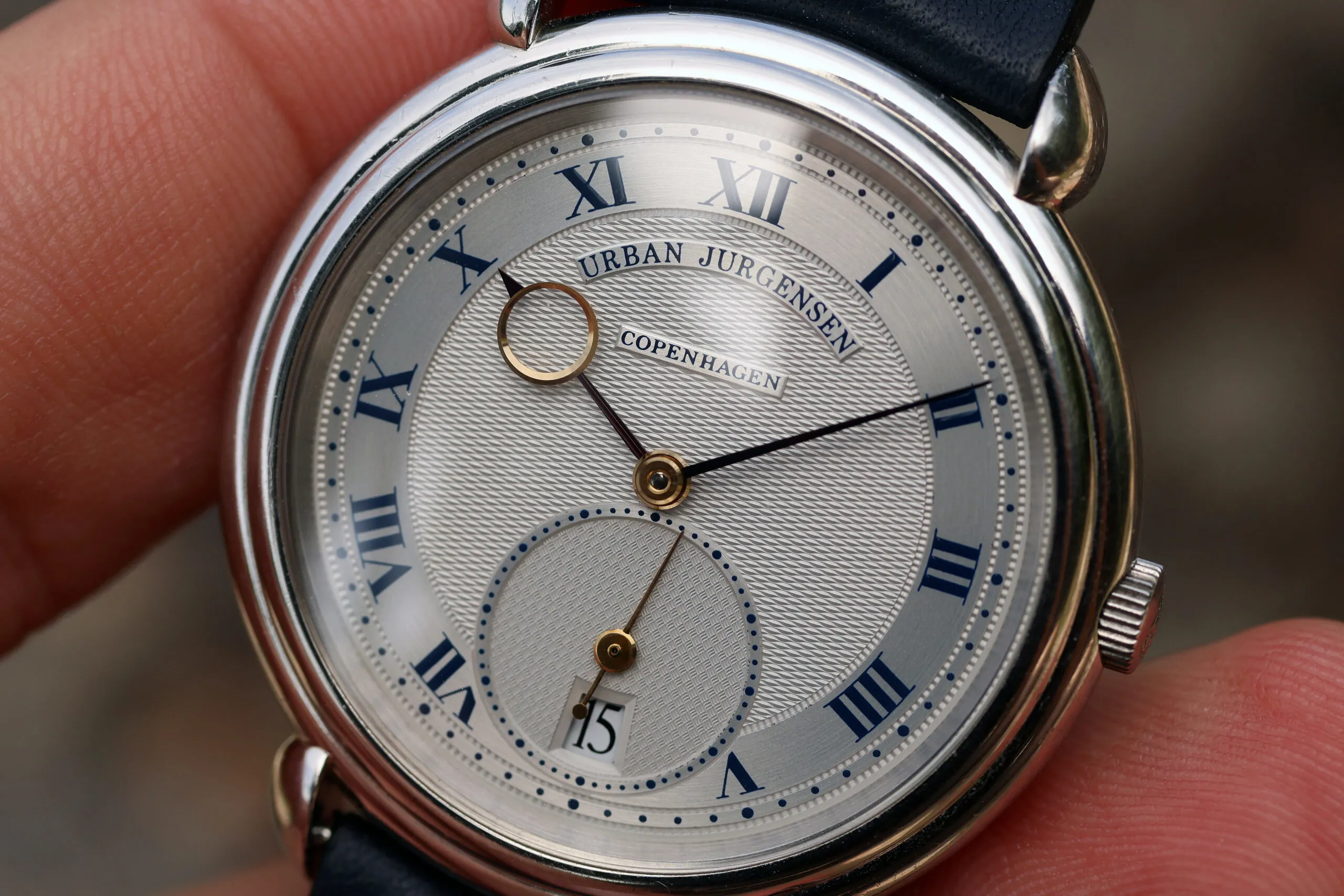 Urban Jürgensen 8 37mm Platinum Guilloché 5