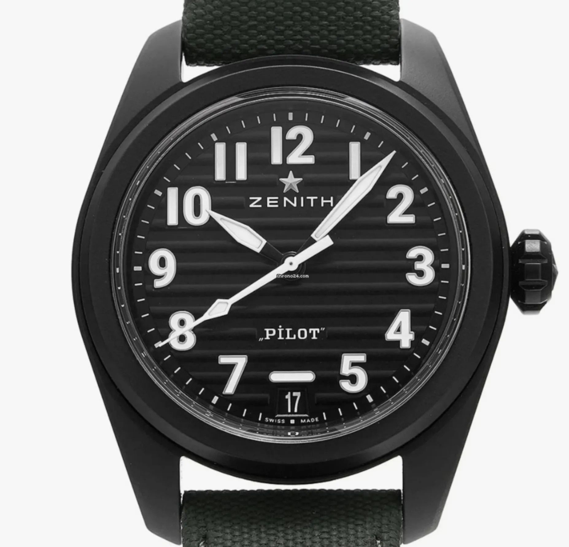 Zenith Pilot 49.4000.3620/21.I001 40mm Black ceramic Black