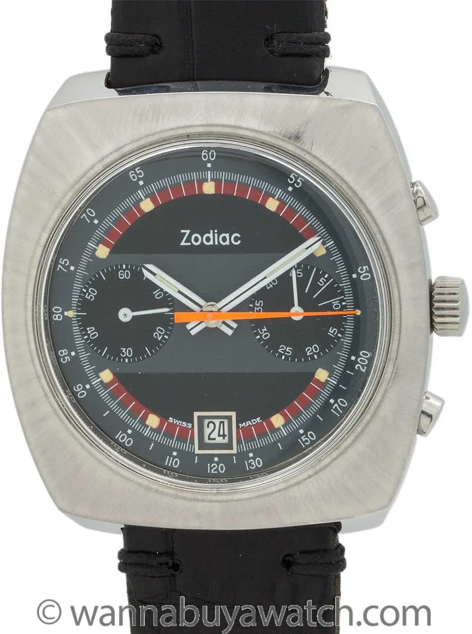 Zodiac Chronograph 842.888 40mm Stainless steel Orange