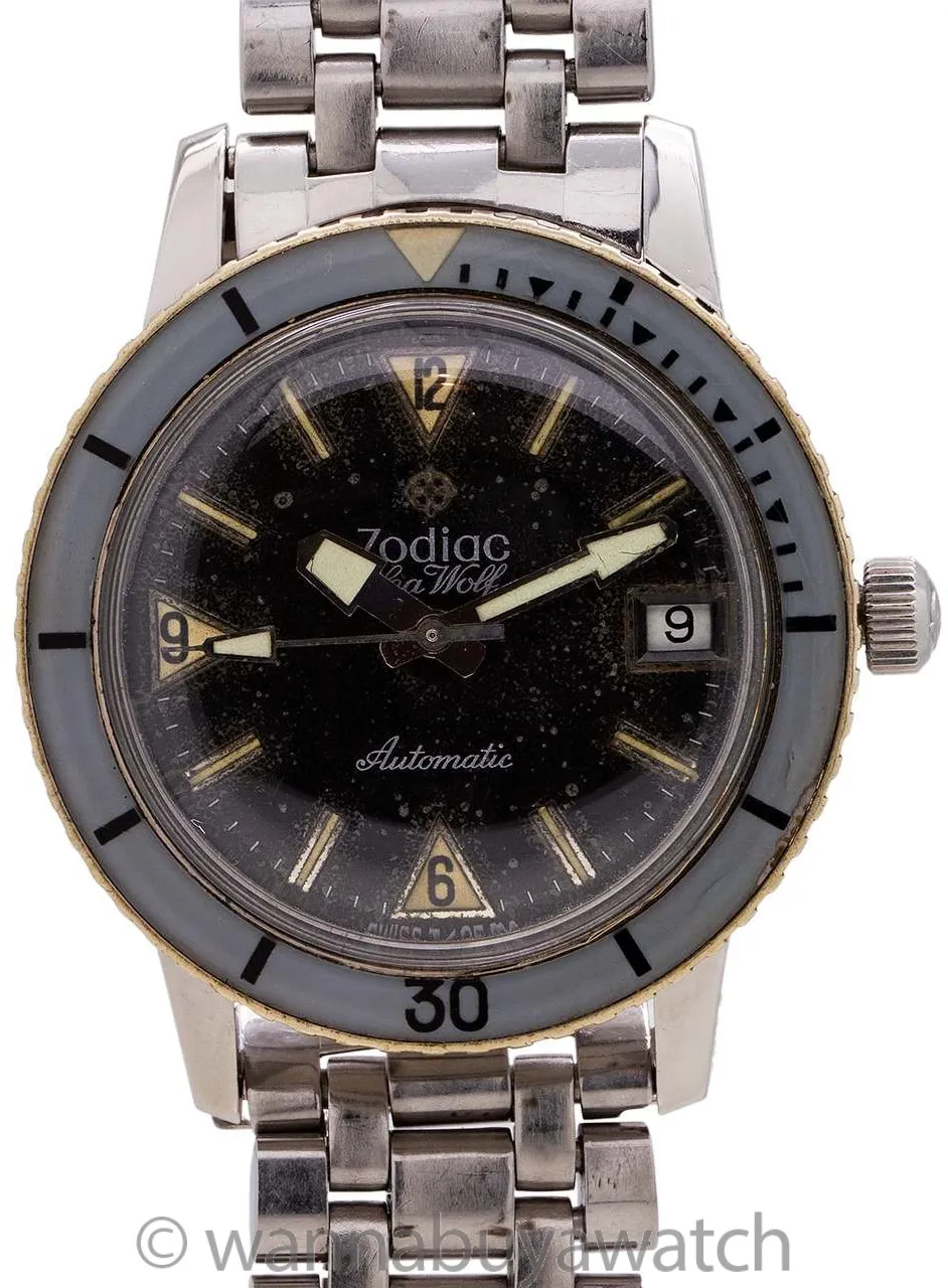 Zodiac Sea Wolf 35mm Stainless steel Black