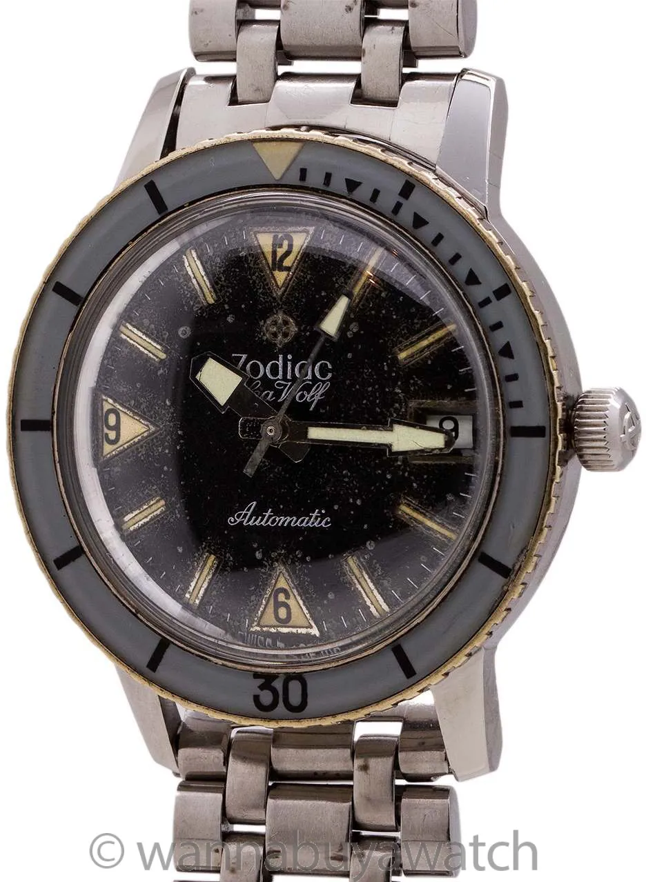 Zodiac Sea Wolf 35mm Stainless steel Black 1