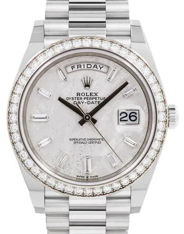 Rolex Day-Date 40 228349RBR 40mm White gold White