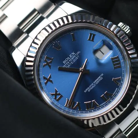 Rolex Datejust II 116334 41mm Stainless steel Blue