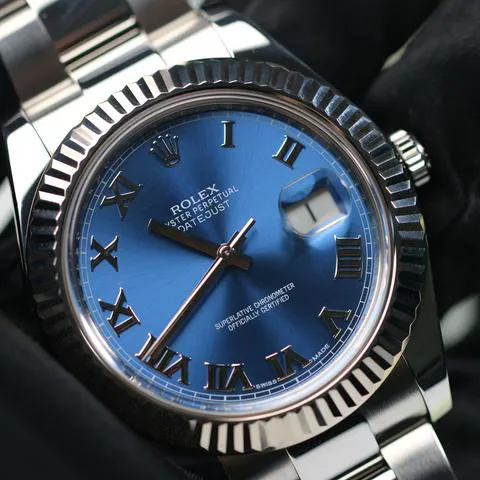 Rolex Datejust II 116334 41mm Stainless steel Blue 11