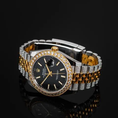 Rolex Datejust 41 126303 41mm Yellow gold and Stainless steel Black