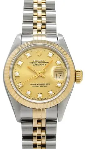 Rolex Datejust 69173G 26mm Stainless steel Champagne