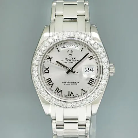 Rolex Day-Date 18946 39mm Platinum Silver 1