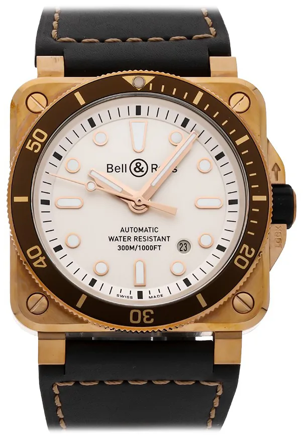 Bell & Ross Instruments BR0392-D-WH-BR/SCA 42mm Bronze White