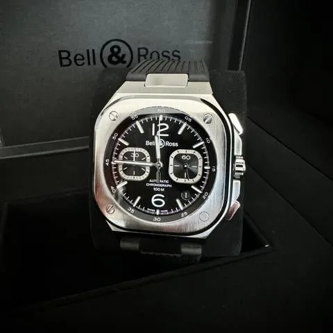 Bell & Ross Urban BR05C-BL-ST/SRB 42mm Stainless steel Black