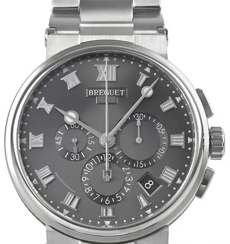 Breguet Marine 5527TI/G2/TW0 42.5mm Titanium Gray