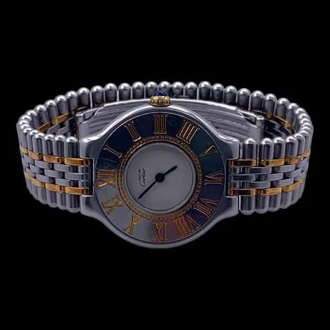 Cartier 21 Must de Cartier 125000P 28mm Yellow gold and Stainless steel White 4