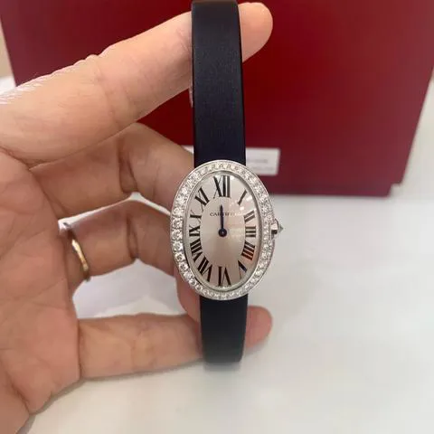 Cartier Baignoire WB520008 32mm White gold Silver