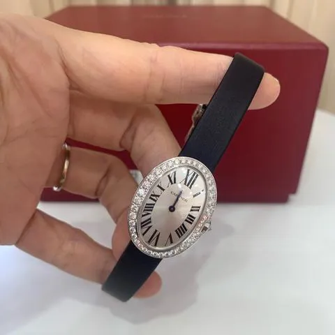 Cartier Baignoire WB520008 32mm White gold Silver 5