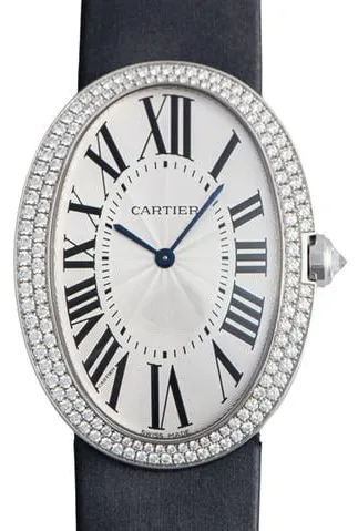 Cartier Baignoire WB520009 32mm White gold Silver